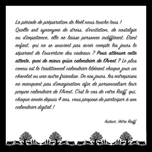 Calendrier de l'Avent 2024 - Gagnant(e) du Jour 22